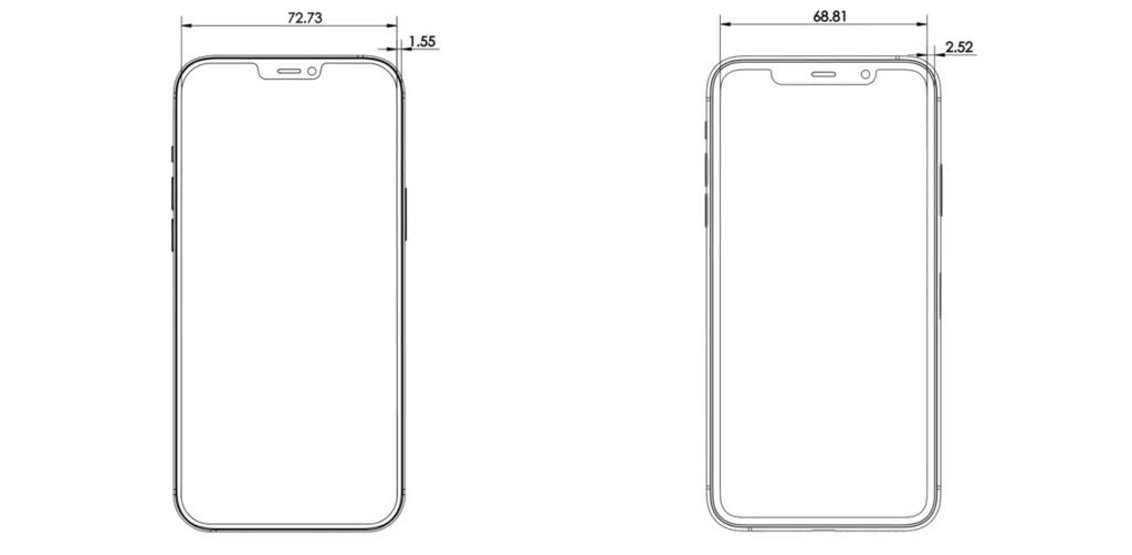 Cad Leak Shows Iphone 12 Pro Max Square Design Smaller Notch And Smart Connector Appleinformed